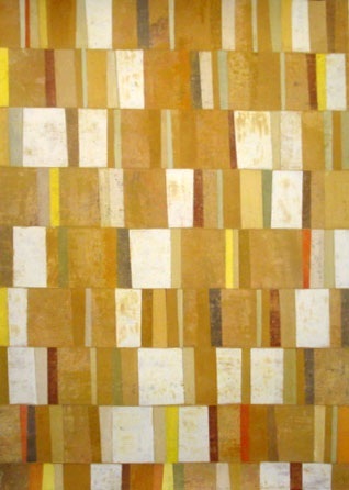 10-op04JL, oil, collage on paper, 42 x 30 in.