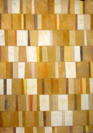9-op04JL, oil, collage on paper, 42 x 30 in.