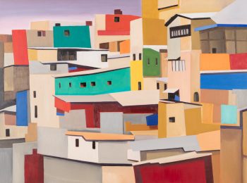 SHELTERS, STACKED HOUSES, 30 x 40 in.