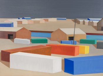 SHELTERS, SHIPYARD, 36 x 48 in.