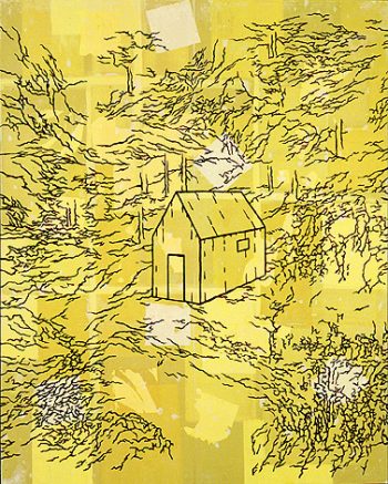 CABIN IN THE WILD, 60 x 48 in.