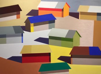 SHELTERS, SHEDS 2, oil on canvas, 36 x 48 in.