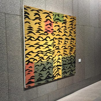 WAVES, oil on canvas, 72 x 84 in. installation