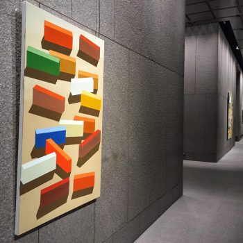 CARGO YARD, oil on canvas, 60 x 40 in. installation
