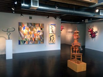 MOSAIC 2, oil on canvas, 60 x 72 in. installation