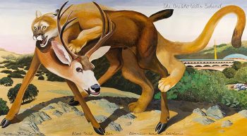 THE ONE WHO WALKS BEHIND, 60 x 112 in.