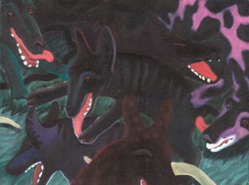 DOGS SWIMMING 4, 12 x 16 in.