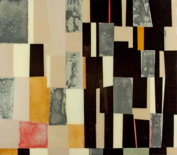 MODERNE 1, oil on canvas, 42 x 48 in.