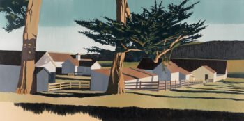 PIERCE POINT RANCH, oil on canvas, 42 x 84 in.