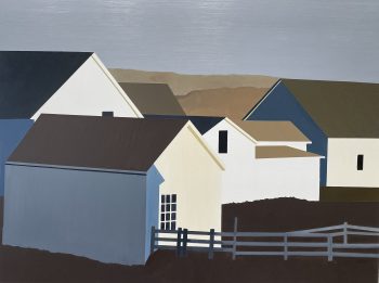 BARNS AT POINT REYES, oil on canvas, 36 x 48 in.
