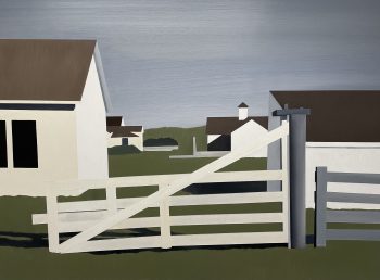BARNS AT POINT REYES, oil on canvas, 36 x 48 in. Edna Gallery, San Luis Obispo and Montecito CA