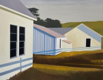 BARNS AT POINT REYES, oil on canvas, 48 x 60 in.