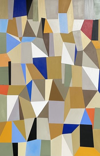 MOSAIC 3, oil on canvas, 72 x 36 in.
