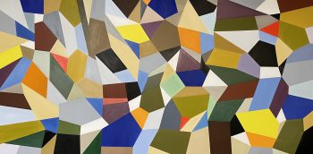 MOSAIC 5, oil on canvas, 42 x 84 in.