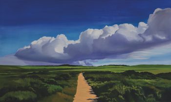 PATH AT POINT REYES, oil on canvas, 72 x 120 in. Fresno Art Museum