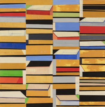 SHELTERS 3, oil on canvas, 48 x 48 in.
