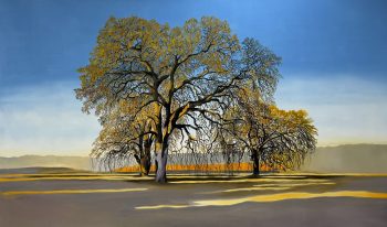 VALLEY OAKS, oil on canvas, 72 x 120 in.