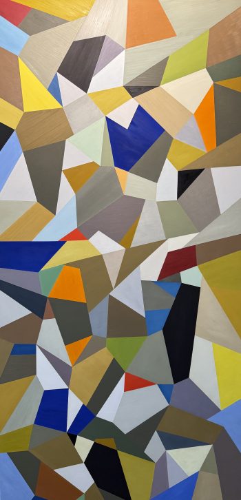 MOSAIC 5, oil on canvas, 84 x 42 in.